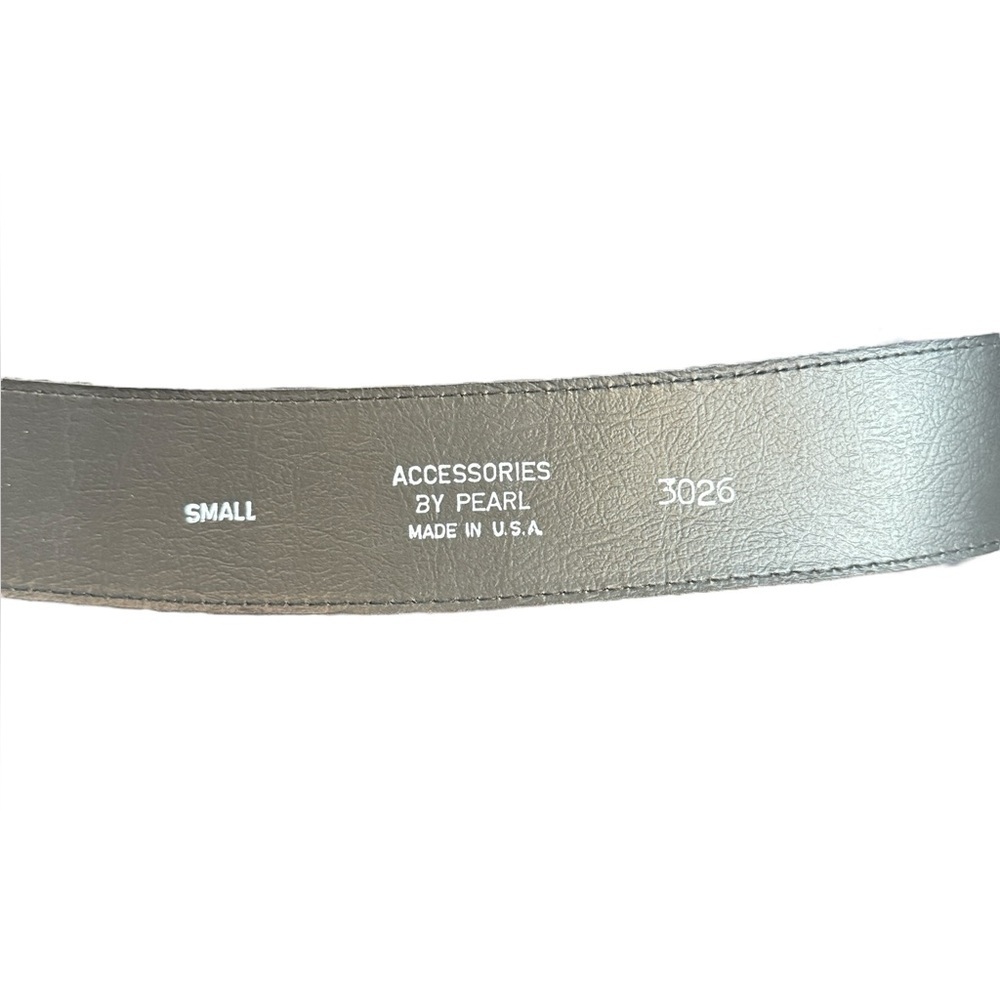 Accessories By Pearl Unisex Black Shiny Belt - Medium & Sz Small - Picture 4 of 6